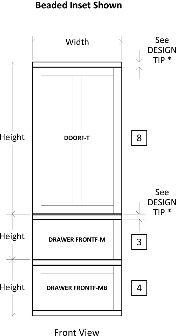 Specsheet App Panel Refrigeration Door Drawer Tall 3