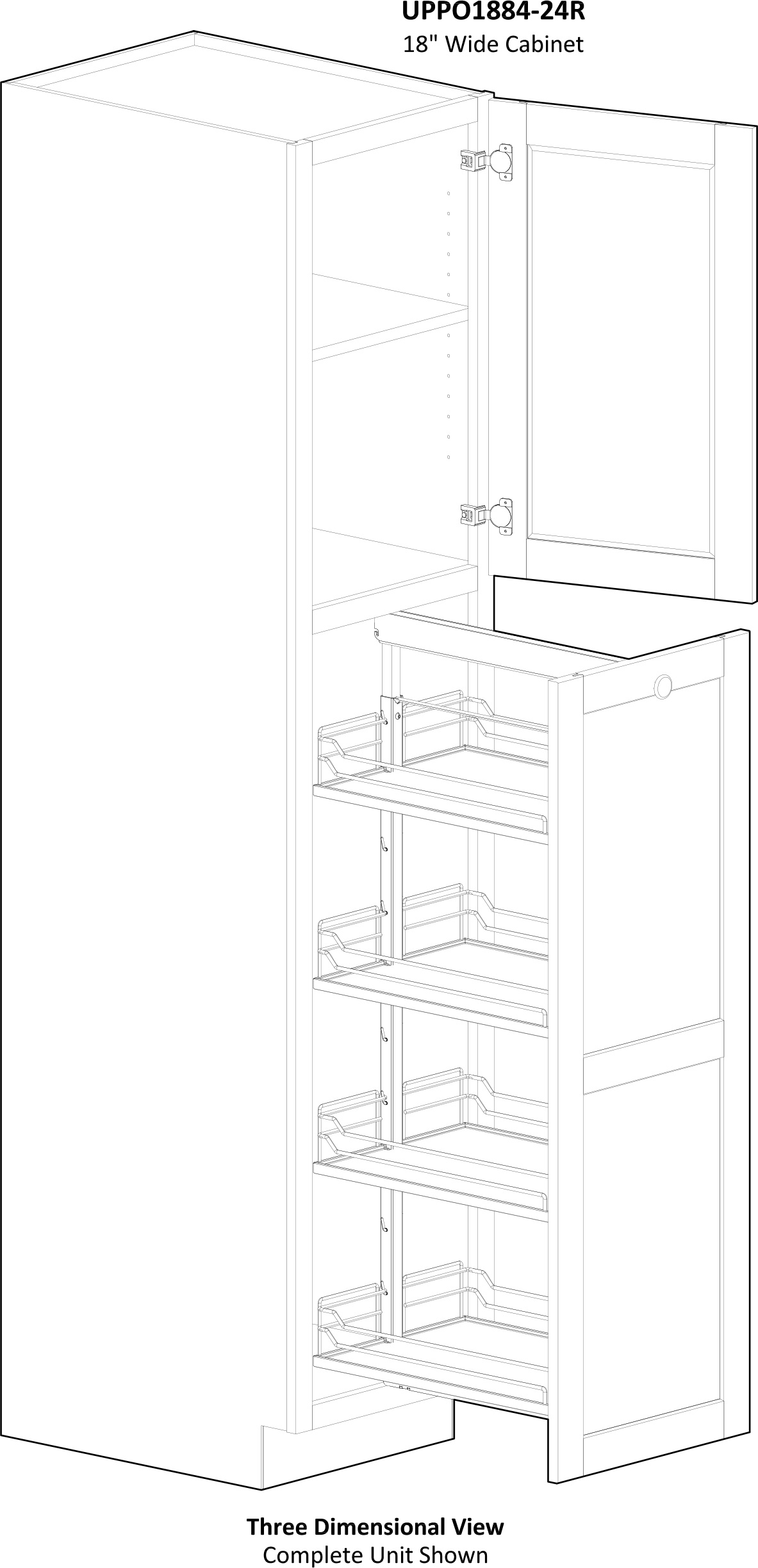 Specsheet Cabinet Pullout Utility Pantry 3